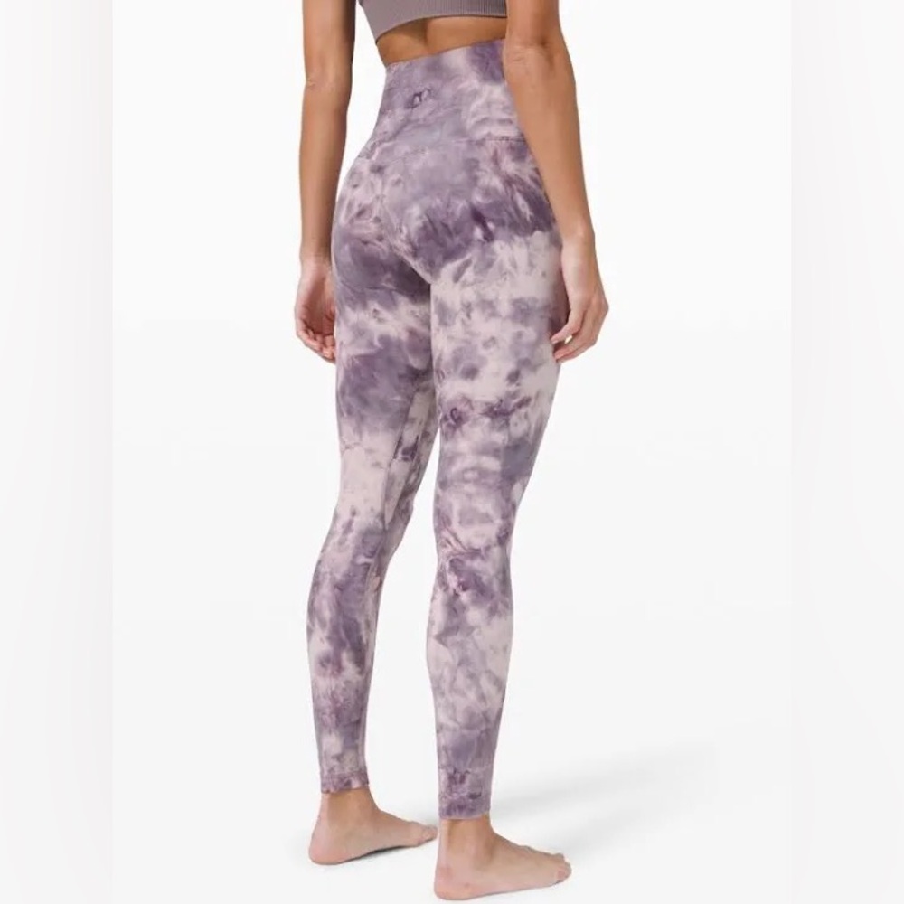 💜 RARE Lululemon Align Criss Cross Diamond Tie Dye Leggings - Picture 10 of 12